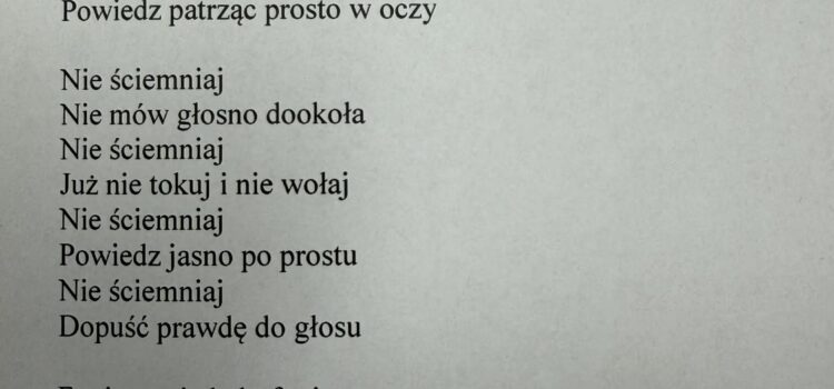 Nie ściemniaj